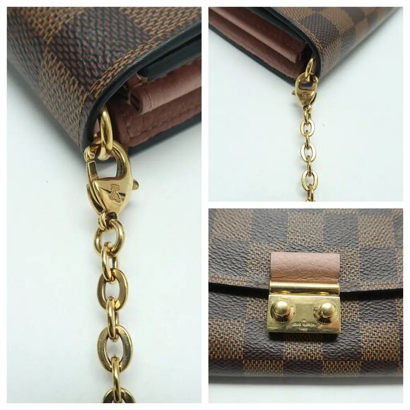 Louis Vuitton Croisette Brown Damier Ebene Canvas Shoulder Bag 880-052825 - Picture 7 of 12